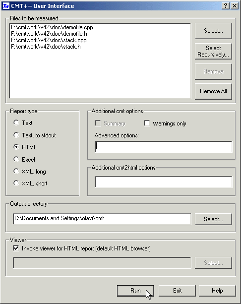 CMT++ GUI