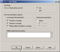 CTC++ Set/Clean...