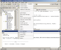CTC++ commands in Tools menu